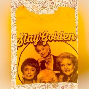 Golden Girls Tee T-shirt “Stay Golden” L Large NWOT